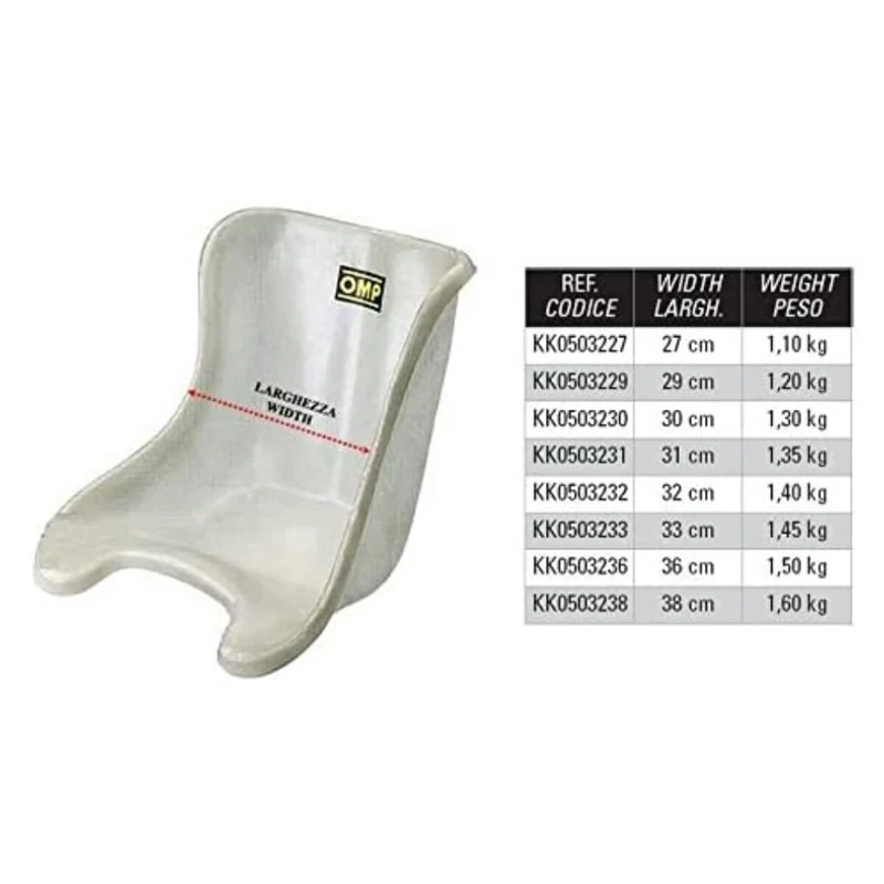 OMP OMPKK0503227 Kart Seat