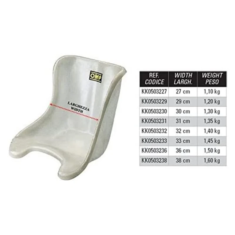 OMP OMPKK0503229 Kart Seat