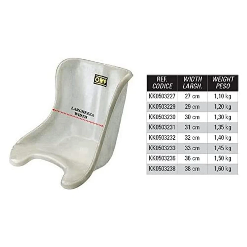 OMP OMPKK0503231 Kart seat
