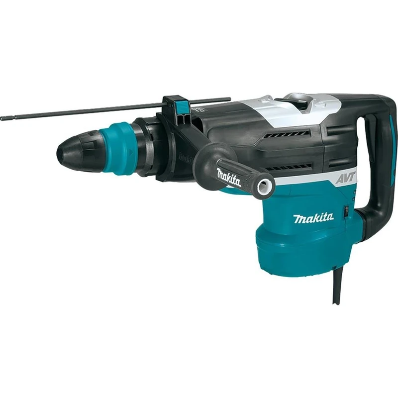 Makita HR5212C 240 V AVT Rotary Demolition Hammer in a Carry Case ,Black/Blue