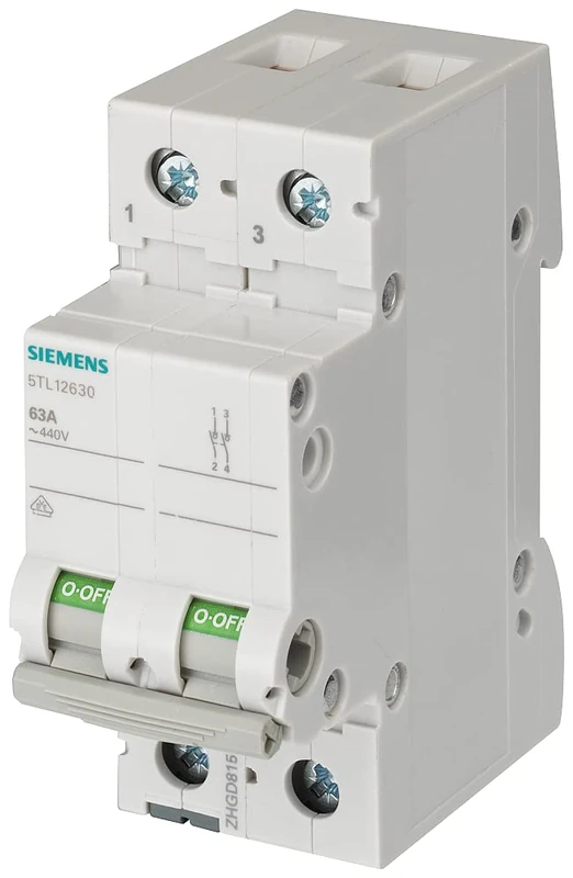 Siemens SENTRON – Switch 70 mm 400 V 2 Modules 35 mm2 2 Poles 40 A