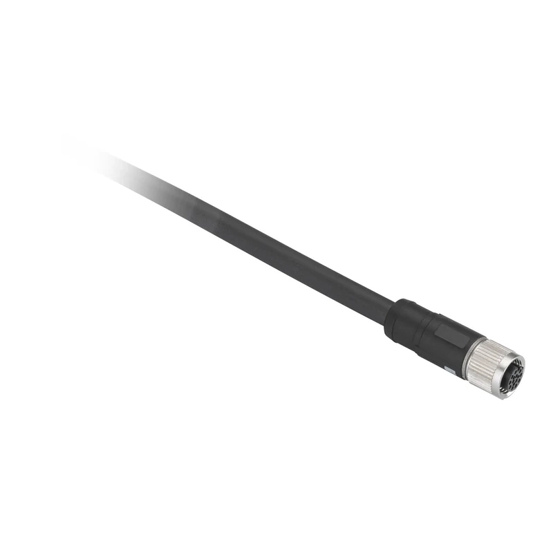 Schneider Electric XZCP29P11L5 Female Connector M8 5m, M12 8Pins Female Straight 5M Pur