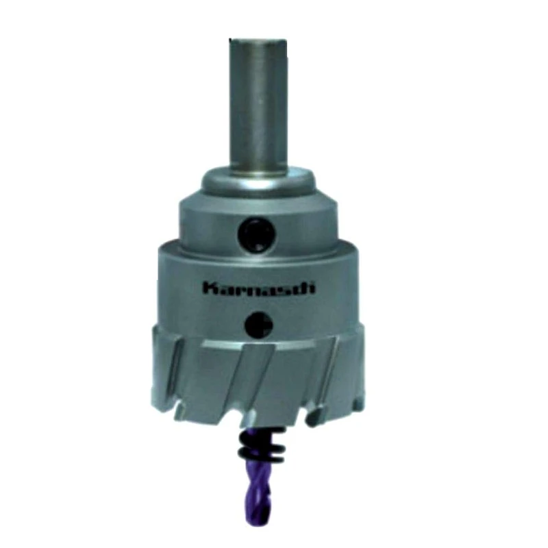 Karnasch Power-Max carbide-tipped hole saw, diameter 20 mm, working length 30 mm, complete with shaft, pilot drill and ejecting spring, 1 piece, 201130020