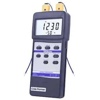 Traceable Dual-Input Thermocouple Thermometer with RS-232