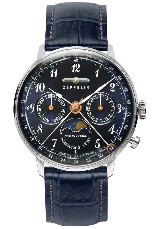 Zeppelin 7037-3 Quartz Watch Womens Analogue Quartz Watch with Leather Bracelet 7037-3