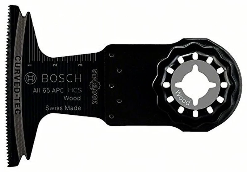 Bosch Professional 5x HCS Plunge Cutting Saw Blade AII 65 APC Wood (for Softwood, 40 x 65 mm, Accessory Multitool)