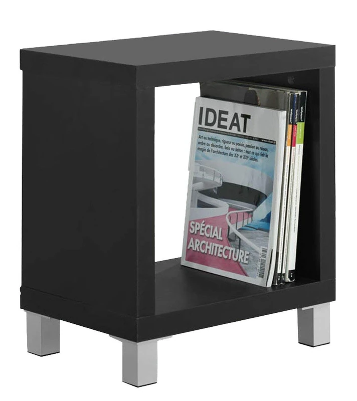 Kubox Closet Kit - Square Shelf 1 Compartment Black