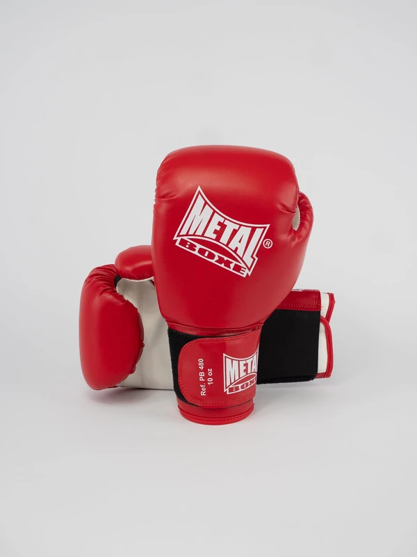 Metal Boxe Boxing Gloves red red Size:8 oz