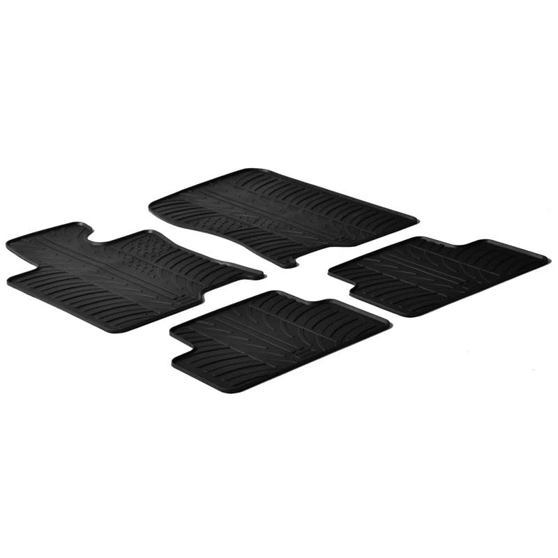 Gledring Rubber car mats set LHD compatible with Honda Accord 2008- (T profile 4-pieces + mounting clips) - Image 1