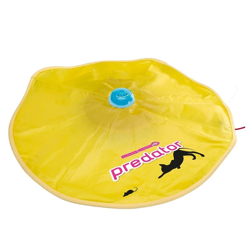 Ferplast Interactive Cat Toy PREDATOR Electronic Cat Toy, Teaser Cat Toy, rotating wand simulates hunting, Four speeds, Ø 61 x 8 cm - Image 1