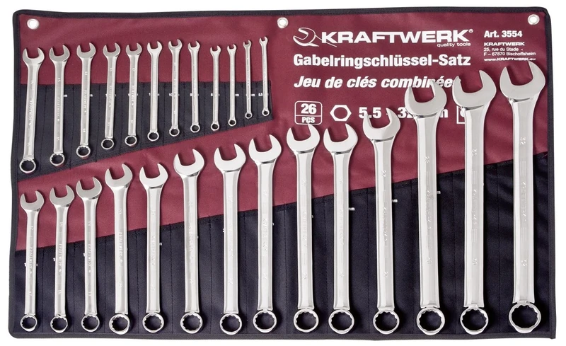 Kraftwerk 3554R 26 Pieces Combination Ring Set 5.5 – 32 mm Roll. - Image 1