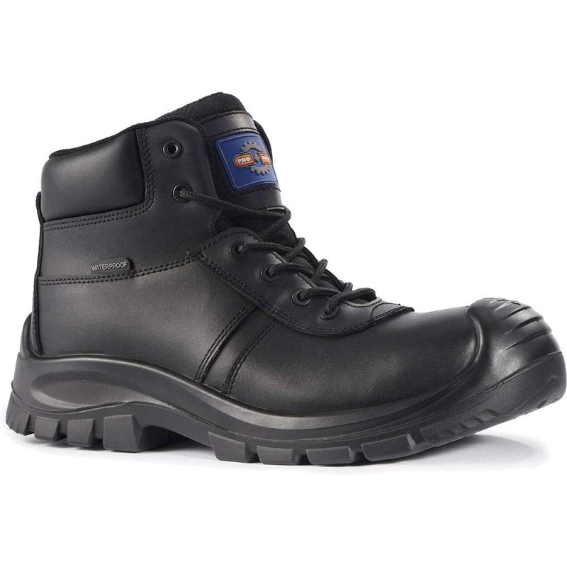Rock Fall ProMan Baltimore Work & Utility Safety Boots Unisex, Fibreglass Toe Cap Boots, Anti- Slip and Waterproof, Lightweight and Wide Fitting UK 6