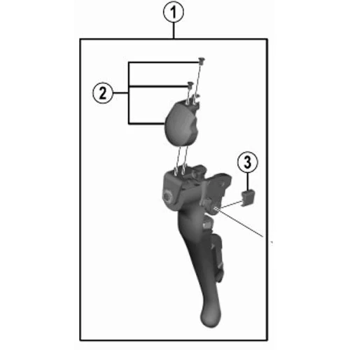 Shimano SPARE PART ST5800 RH main lever assy SR