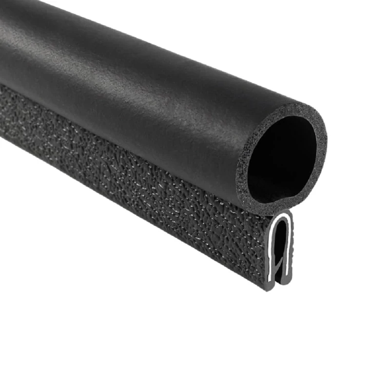 Trim-Lok Trim Seal with Top Bulb – Fits 1/16” Edge, 3/4” Bulb Seal Diameter, 25’ Length – PVC Plastic Trim with EPDM Rubber Seal, Easy to Install for Cars, Boats, RVs, Trucks, and Home Applications