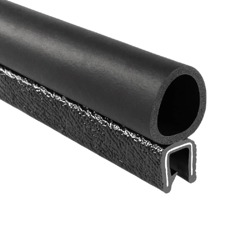 Trim-Lok Trim Seal with Top Bulb – Fits 1/4” Edge, 3/4” Bulb Seal Diameter, 25’ Length – PVC Plastic Trim with EPDM Rubber Seal, Easy to Install for Cars, Boats, RVs, Trucks, and Home Applications