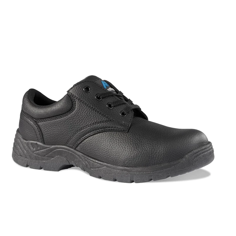 Rock Fall Proman Omaha Chukka Steel Toe Cap Boot Unisex, Water Repellent Safety Boots, SRC Slip Rated Work, Shock Absorbing Midsole and Lightweight UK 7 Black - Image 1