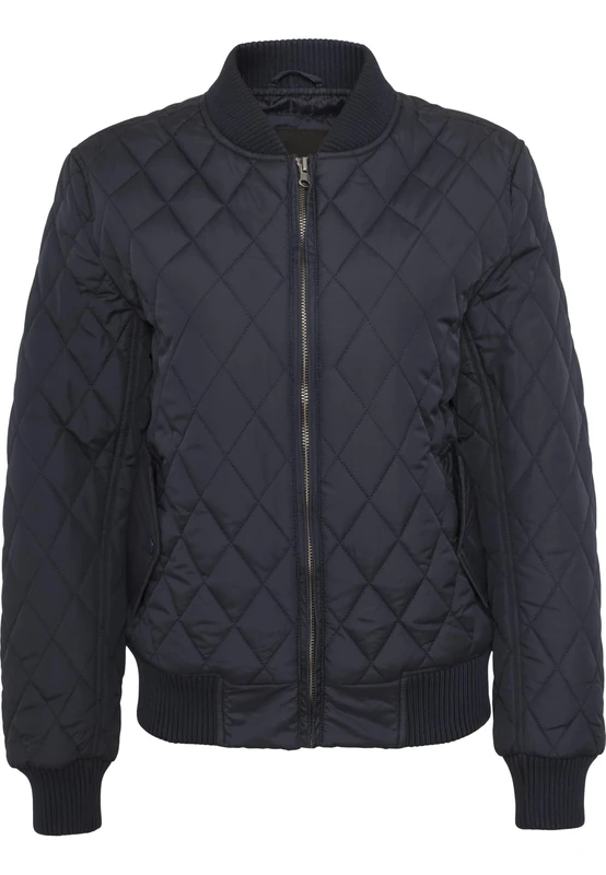Urban Classics Bekleidung Ladies Diamond Quilt Nylon Navy (TB806-00155) S Blau