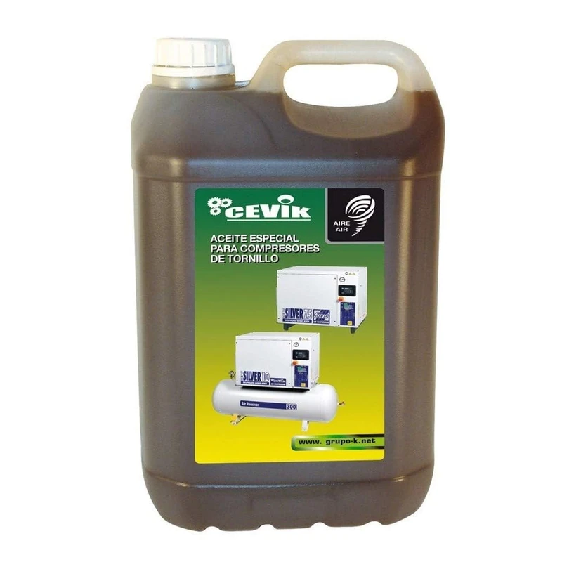 CEVIK Pro - Compressor Oil CA-ACEITE5LCP46-5L SAE10/20 - Compatible with Screw Compressors - High Performance, Packaging May Vary