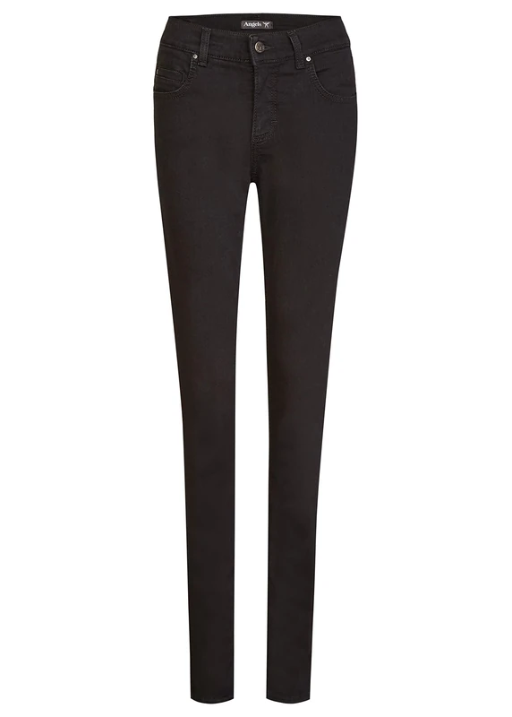 Angels Women's Jeans, Cici' with Tight Leg, Black, 44W x 28L - Image 1