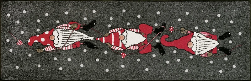 wash + dry Door Mat, Fabric, Multicoloured, 60 x 180 cm