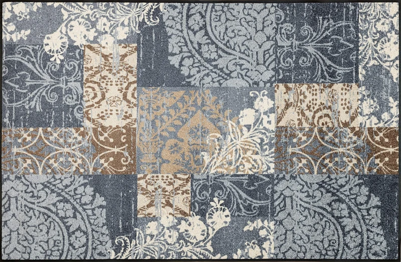 wash + dry Door Mat, Polyester, Grey, 115 x 175 cm