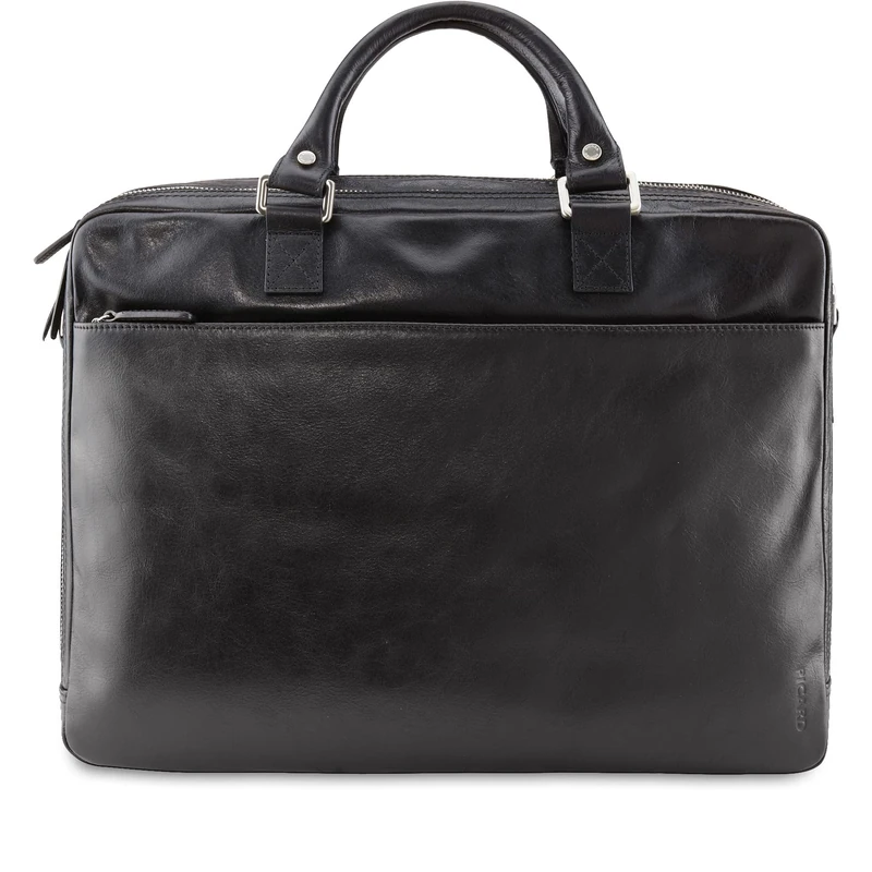 Picard Buddy Men's Laptop Bag, Buffalo Leather, One Size, with Zip, Laptop Bag, Business, Black, Standard Size, Briefcase
