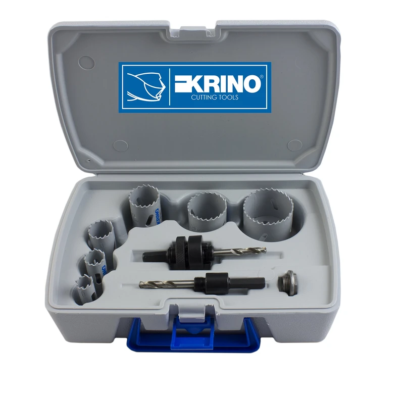 KRINO 21080202 K HSS Bi-Metal Holesaw, Set of 9, Steel