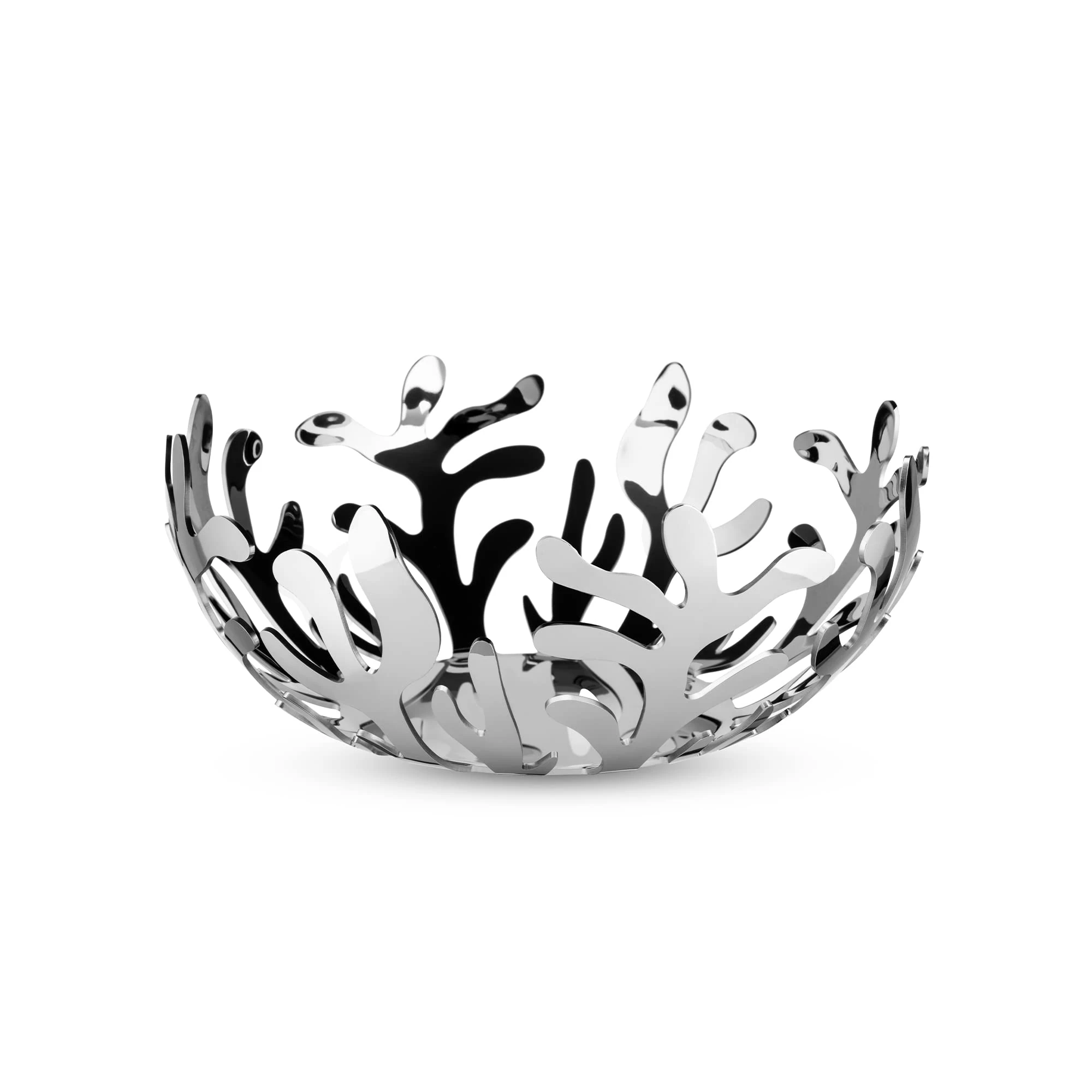 Alessi ESI01/25 " Meditterraneo Fruit Holder in 18/10 Stainless Steel Mirror Polished, 25cm, Silver