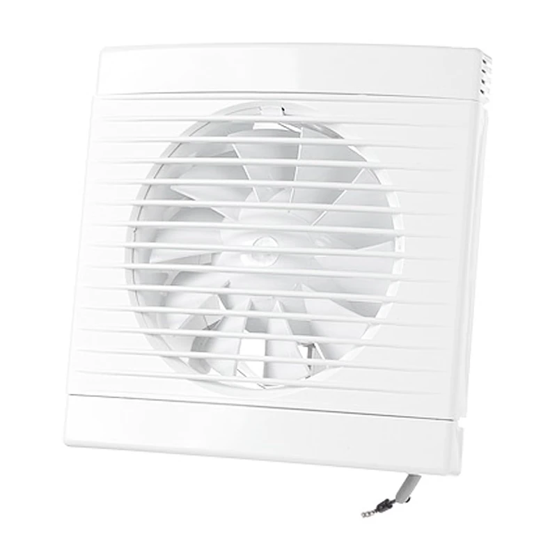 DOSPEL Play Classic Wall Fan for Bathroom Kitchen Quiet White 125 mm Timer Switch
