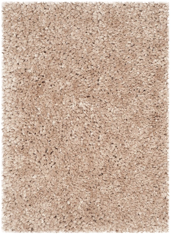 Safavieh Shaggy Indoor Hand Tufted Accent Area Rug, Popcorn Shag Collection, SG267, in Beige, 61 X 91 cm for Living Room, Bedroom or Any Indoor Space