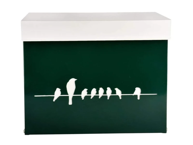 Fallen Fruits Mailbox with Birds on Wire Design