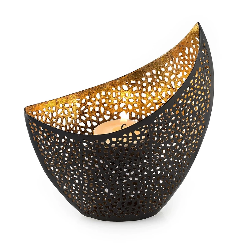 Pajoma 30017 Samara Metal Tea Light Holder Height 14.5 cm