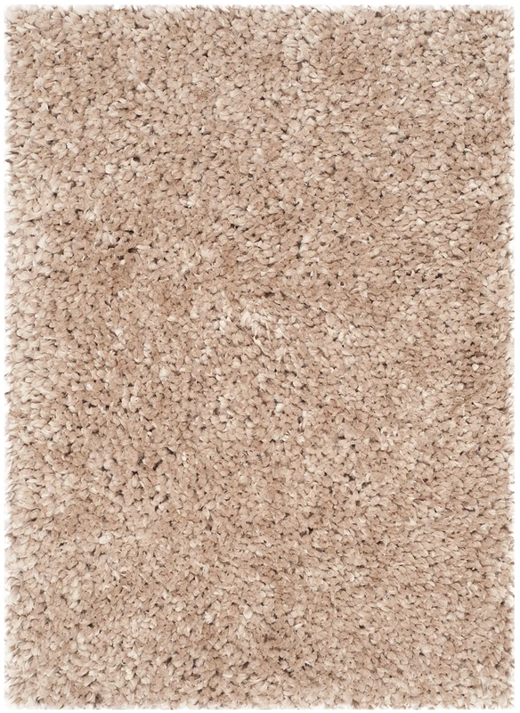 Safavieh Shaggy Indoor Hand Tufted Rectangle Area Rug, Popcorn Shag Collection, SG267, in Beige, 91 X 152 cm for Living Room, Bedroom or Any Indoor Space