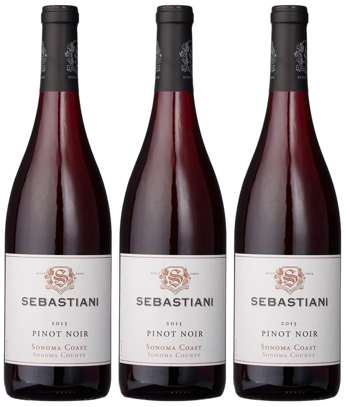 Sebastiani Pinot Noir 2015, 750 ml Case of 3