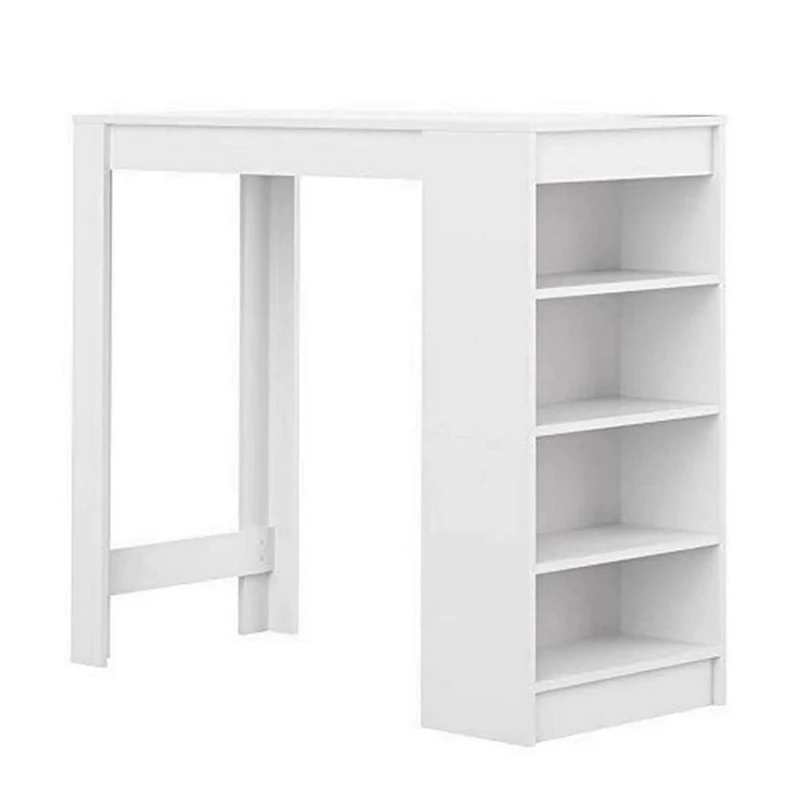 TEMAHOME Aravis Bar Table, White, 115 x 50 x 102.7 cm