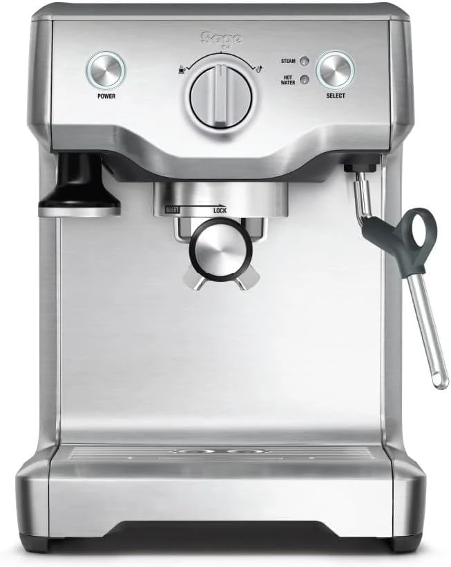 Sage - The Duo-Temp Pro - Bean to Cup Coffee Machine with Milk Frother - Precise Espresso-Extraction 1600 W - Easy to Use Manual Espresso Machine - Portafilter and Milk Jug - Brushed Stainless Steel