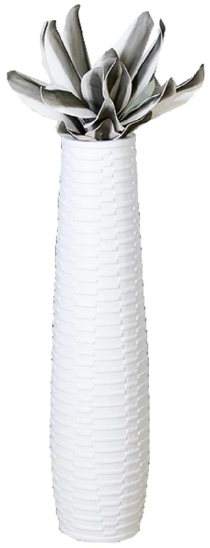 Casablanca Catania Vase Height 100 x Depth 25 cm White - Image 1