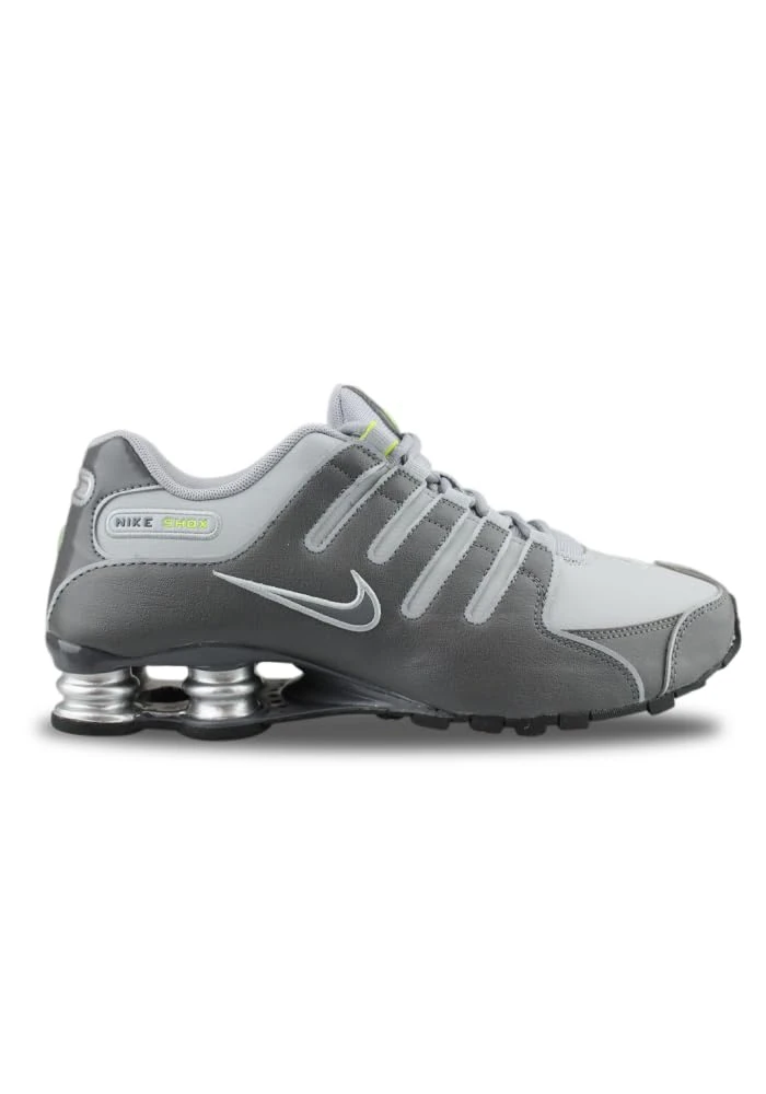 Nike Nike Shox Nz, Men's Sports and Outdoor Shoes, Grey Dark Grey Wolf Grey Volt Black Metallic Silver, 8 UK (42.5 EU)