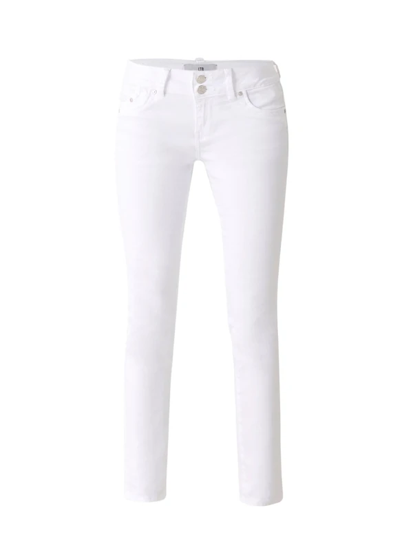 LTB Jeans Women's Slim Jeans - White - Weiß (White 100) - W24/ L30