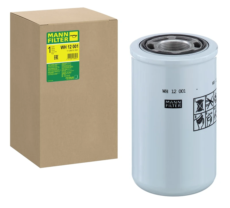MANN-FILTER WH 12 001 Oil Filter Hydraulics filter - for Off-Highway Applications