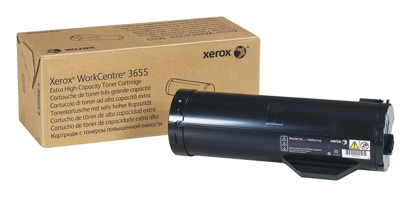 Xerox Genuine Workcentre 3655 Black Extra High Capacity Toner Cartridge (25,900 Pages) - 106R02740