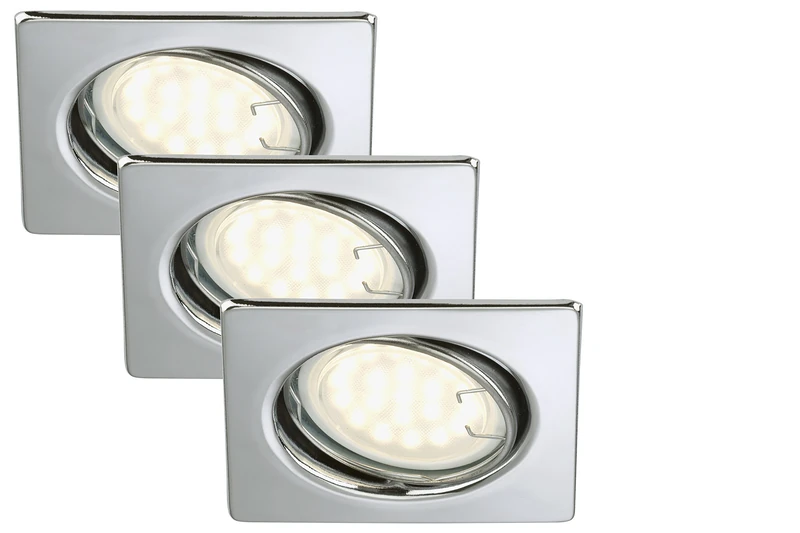 Briloner Leuchten LED Ebauleuchte 3 x 3 W / 270 Lumen/Chrome 7213–038 - Image 1