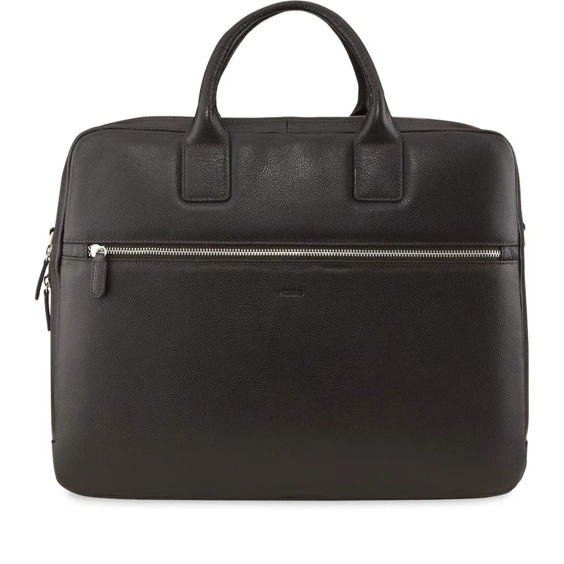 Picard Milano Unisex Briefcase Made of Cowhide Leather with Zip Briefcase Business, Brown, Standard Size, Business