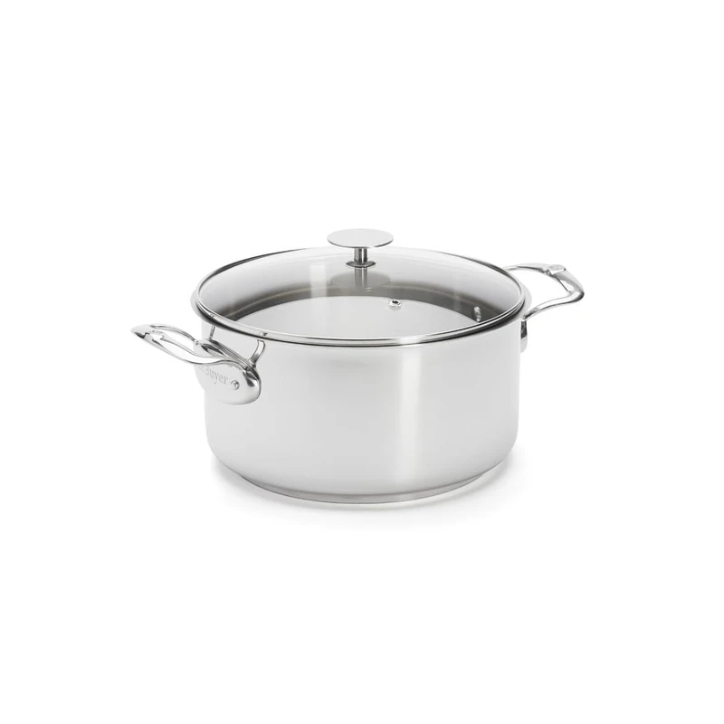 De Buyer Milady Stewing Pot with Lid, Silver