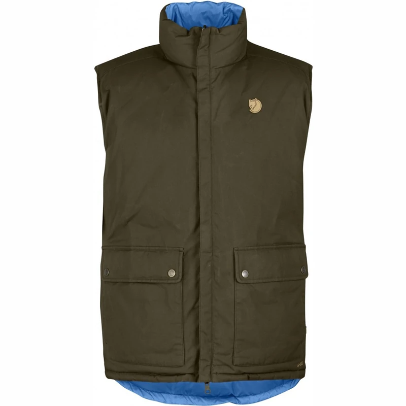 Fjallraven Down Vest No. 6 – Vest, Men, Green, mens, Dark Olive, XL
