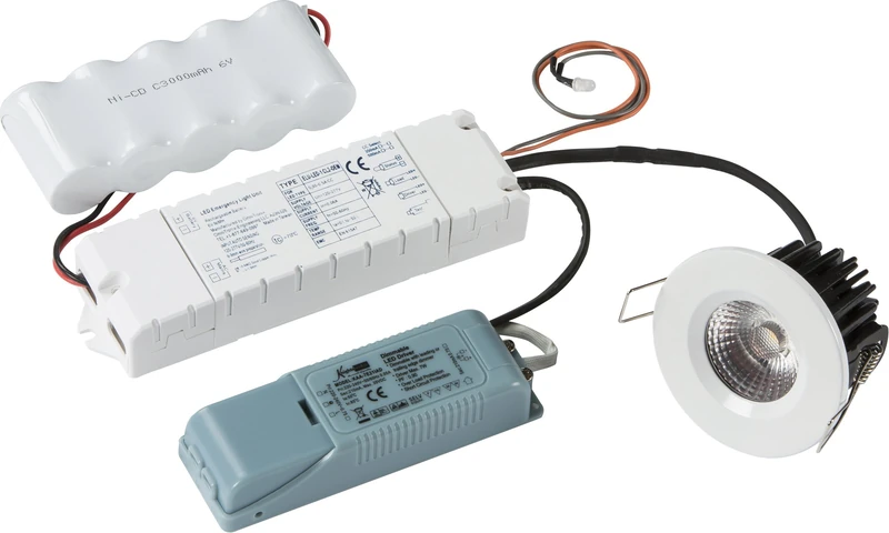 Knightsbridge ProKnight VFR7EM 3 Hour Emergency Lighting Kit for 8W Fixed and Tilt Downlight, White