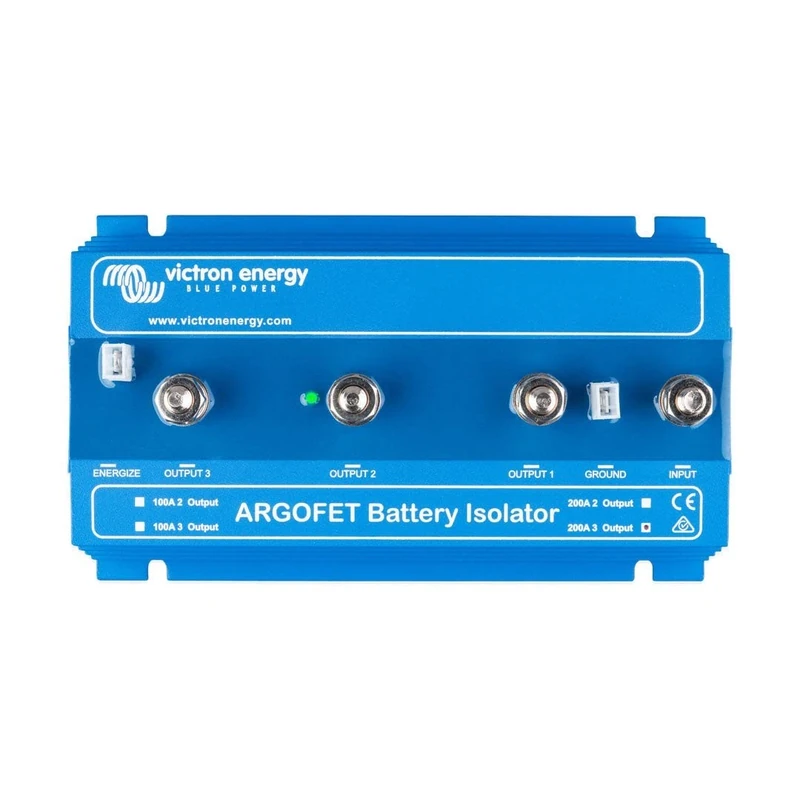 Victron Energy Argofet Battery Isolators 200-3AC (3 Batteries 200 amp), Retail
