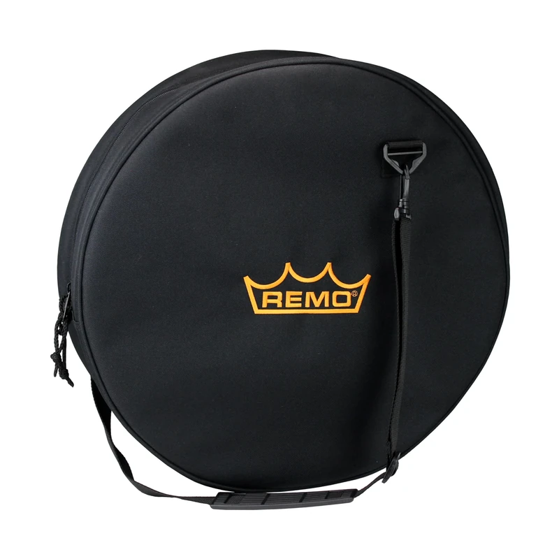 Remo World Percussion - Hand Drum Bag - 17.5" x 4.5" – Universal Bag with Handle and Shoulder Strap - Fits 2 Drums (16" x 2"), Sound Shape Pack, Frame and Buffalo Drums - HD-0016-BG