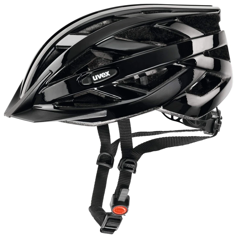 uvex i-vo - lightweight all-round helmet for women and men - individually adjustable fit - expandable with LED light - black - 52-57 cm