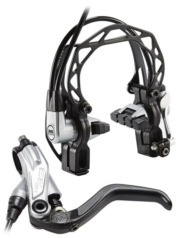 Magura HS33 R Bicycle Brake, Unisex, HS33 R Felgenbremse, Silver, 2-Finger Hebel